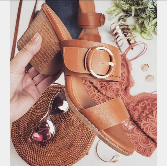 SUMMER collection// double strap camel heel - Picture 6 of 7